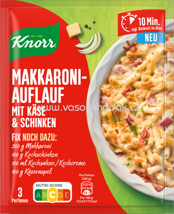 Knorr Fix Makkaroni Auflauf mit Käse & Schinken, 1 St
