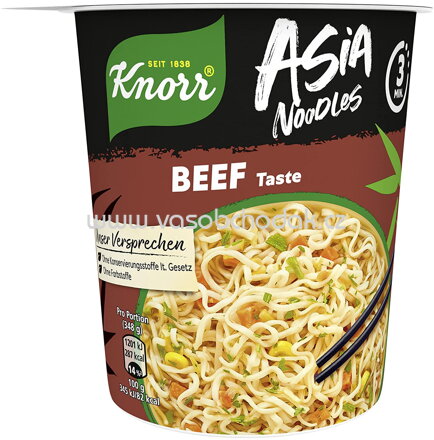 Knorr Asia Noodles Beef Taste, Becher, 63g