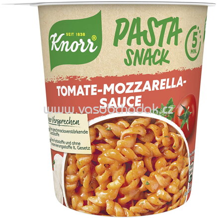 Knorr Pasta Snack Tomate Mozzarella Sauce, Becher, 72g