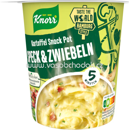 Knorr Kartoffel Snack Speck & Zwiebeln, Becher, 58g