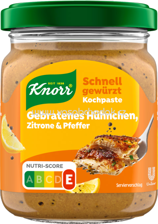 Knorr Kochpaste Gebratenes Hühnchen, Zitrone & Pfeffer, 165g