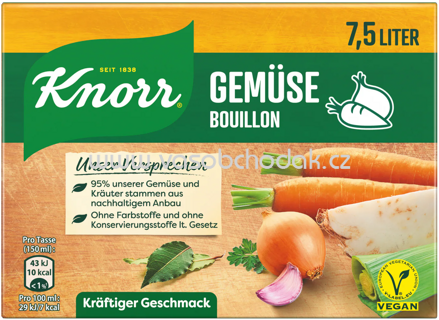 Knorr Gemüse Bouillon, Würfel, 7,5l