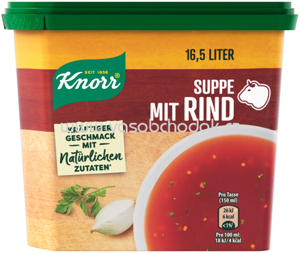 Knorr Suppe mit Rind, Dose, 16,5l