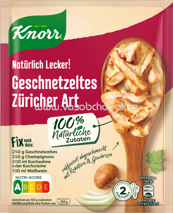 Knorr Natürlich Lecker Geschnetzeltes Züricher Art, 1 St