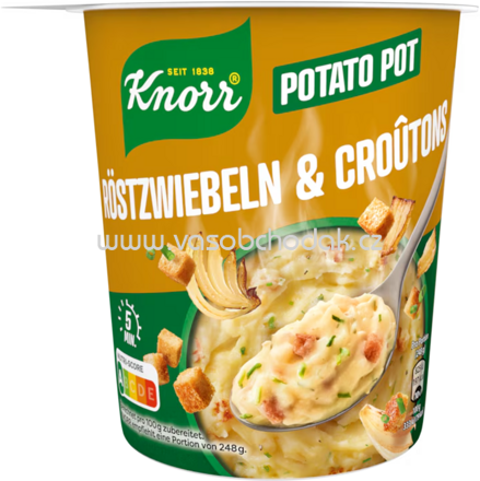 Knorr Kartoffel Snack Röstzwiebeln & Croutons, Becher, 48g
