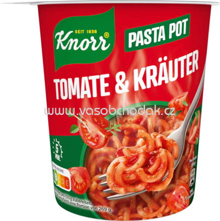 Knorr Pasta Snack Tomate & Kräuter, Becher, 69g