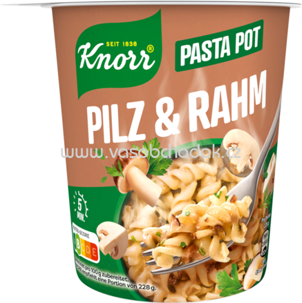 Knorr Pasta Snack Pilz Rahm, Becher, 59g
