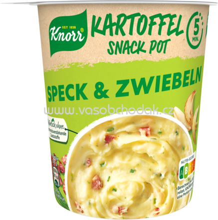 Knorr Kartoffel Snack Speck & Zwiebeln, Becher, 58g