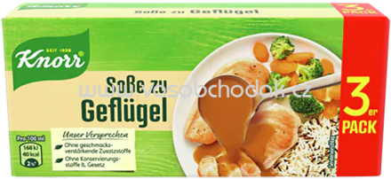 Knorr Soße zu Geflügel, 3x250 ml