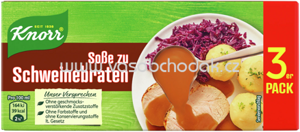 Knorr Sosse zu Schweinebraten, 3x250 ml