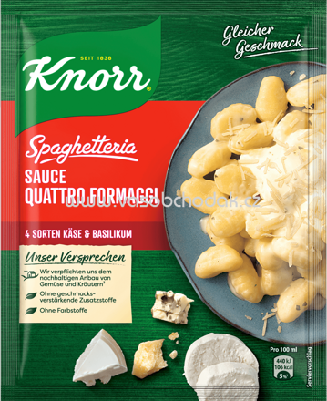 Knorr Spaghetteria Sauce Quattro Formaggi, 250 ml