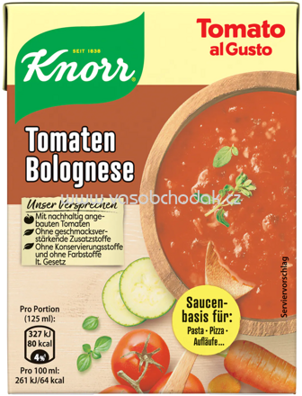 Knorr Tomato al Gusto Tomaten-Bolognese, 370g