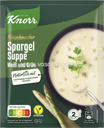 Knorr Feinschmecker Spargel Suppe weiß & grün, 1 St