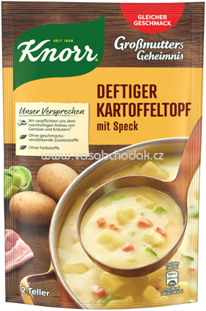 Knorr Großmutters Geheimnis Deftiger Kartoffeltopf mit Speck, 600 ml