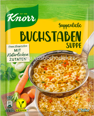 Knorr Suppenliebe Buchstaben Suppe, 1 St