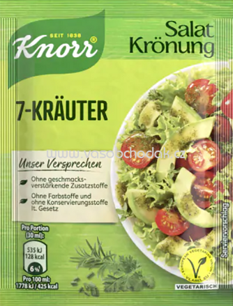 Knorr Salatkrönung 7-Kräuter, 5St, 50g
