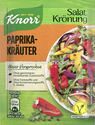 Knorr Salatkrönung Paprika Kräuter, 5St, 50g