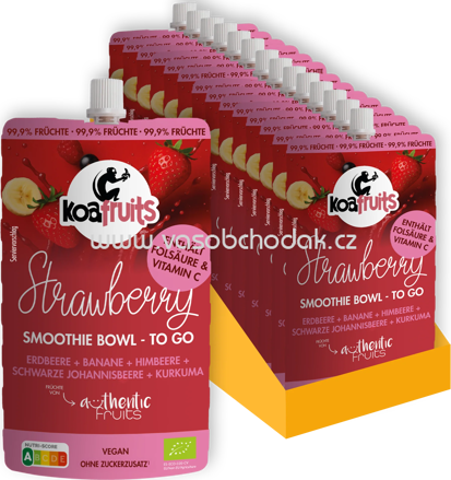 Koafruits Smoothie Bowl Strawberry, 14x190g