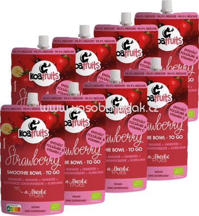 Koafruits Smoothie Bowl Strawberry, 8x190g