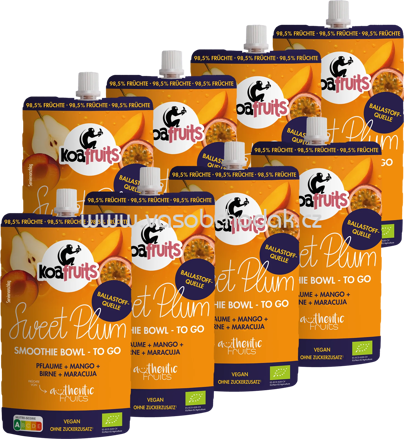 Koafruits Smoothie Bowl Sweet Plum, 8x190g