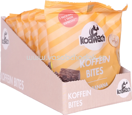 Koawach Koffein Bites Typ Banana, 8x36g, 288g
