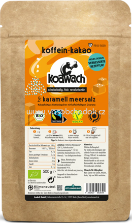 Koawach Koffein Kakao Karamell Meersalz, 500g