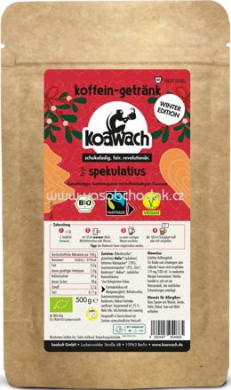 Koawach Koffein Getränk Spekulatius, 500g
