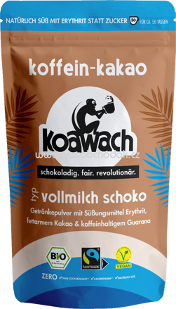 Koawach Koffein Kakao Vollmilch Schoko, 500g