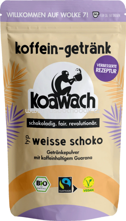 Koawach Koffein Getränk Weisse Schoko, 500g
