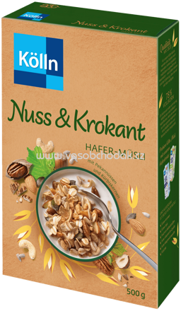 Kölln Müsli Nuss&Krokant, 500g