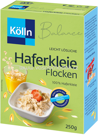 Kölln Balance Leicht Lösliche Haferkleie Flocken, 250g