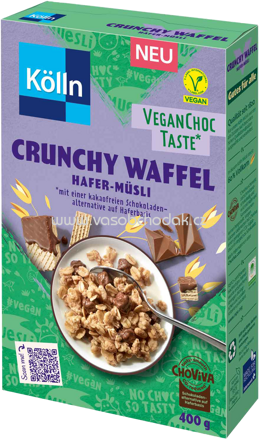 Kölln Hafer-Müsli Crunchy Waffel, vegan, 400g