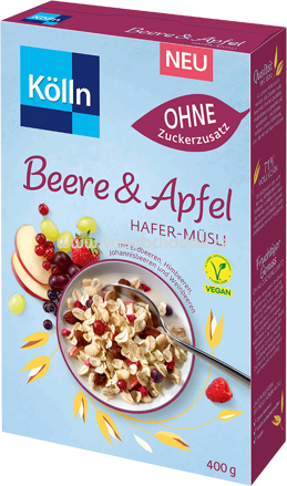 Kölln Hafer-Müsli Beere & Apfel, 400g