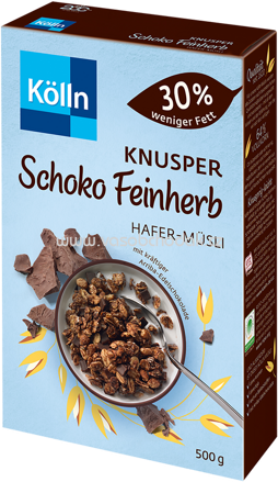Kölln Müsli Knusper Schoko Feinherb 30% weniger Fett, 500g