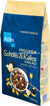 Kölln Müsli Knusper Schoko & Keks Kakao, 1,7 kg
