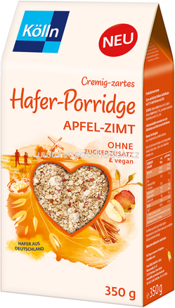 Kölln Hafer Porridge Apfel-Zimt, 350g