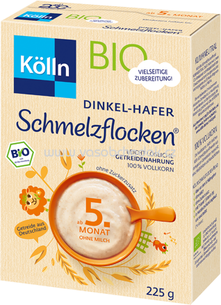 Kölln Getreidebrei Schmelzflocken Dinkel-Hafer, nach dem 4.Monat, 225g