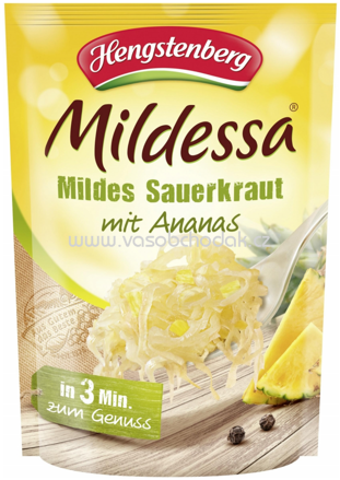 Hengstenberg Mildessa Mildes Sauerkraut mit Ananas, 400g