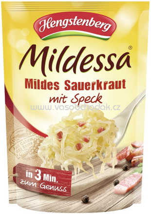 Hengstenberg Mildessa Mildes Sauerkraut mit Speck, 400g