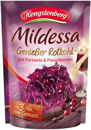 Hengstenberg Mildessa Genießer Rotkohl mit Portwein & Preiselbeeren, 400g