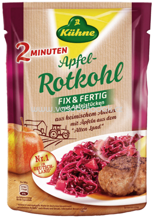 Kühne Apfelrotkohl fix & fertig mit Apfelstücken, 400g