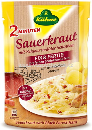 Kühne Fix & Fertig Sauerkraut mit Schwarzwälder Schinken, 400g