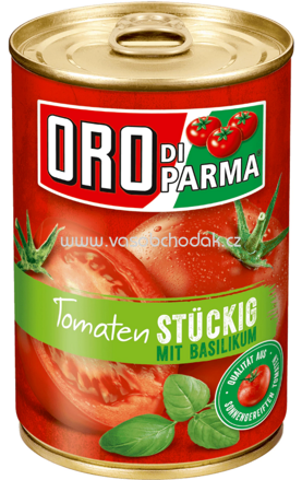 Oro di Parma Stückige Tomaten mit Basilikum 400g