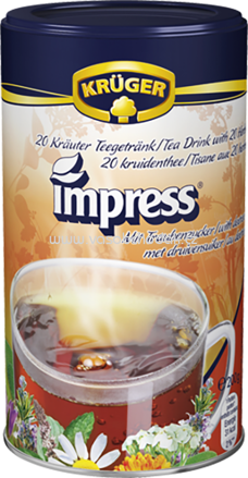 Krüger Impress 20 Kräuter Teegetränk mit Dextrose, 200g