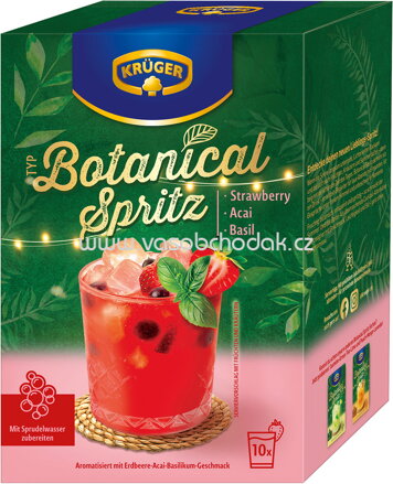 Krüger Typ Botanical Spritz Strawberry Acai Basil, 10 St, 200g