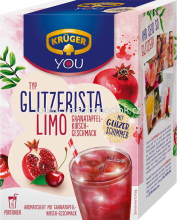 Krüger YOU Typ Glitzerista Granatapfel-Kirsch, 10 St, 200g