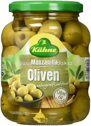 Kühne Manzanilla Oliven, 370 ml