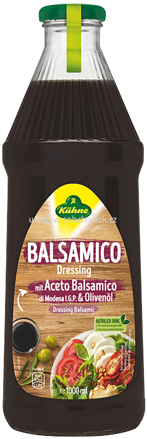 Kühne Balsamico Dressing mit Aceto Balsamico di Modena I.G.P. & Olivenöl, 1l