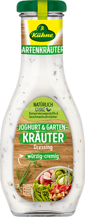 Kühne Joghurt & Gartenkräuter Dressing, würzig-cremig, 250 ml