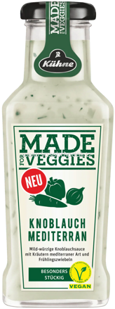 Kühne Made For Meat Knoblauch Mediterran, vegan, 235 ml